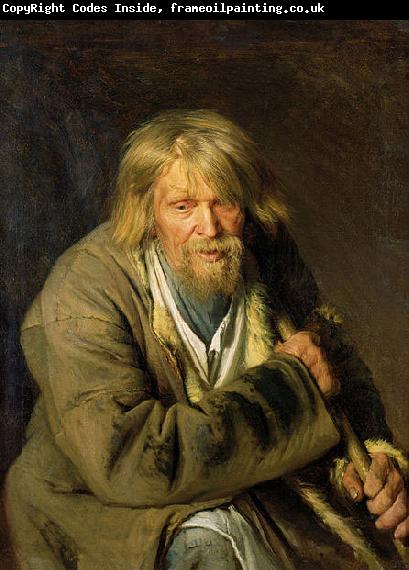 Ivan Nikolaevich Kramskoi Old Man with a Crutch
